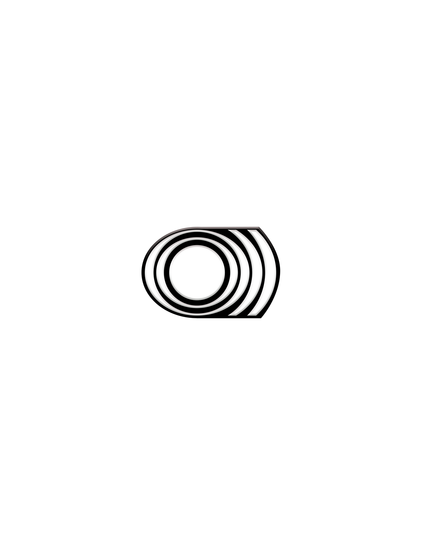 SUNN O))) White Enamel Pin