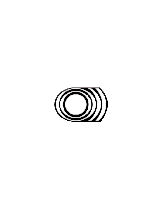 SUNN O))) White Enamel Pin